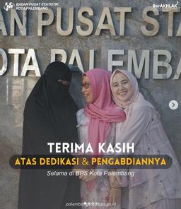 Perpisahan pegawai BPS Kota Palembang