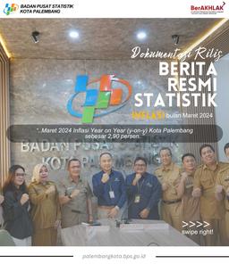 Rilis Berita Resmi Statistik Inflasi Bulan Maret 2024