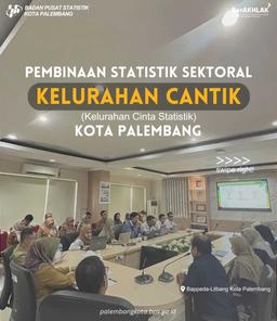 Pembinaan Statistik Sektoral Kelurahan Cantik Kota Palembang 2024