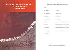 Kecamatan Ilir Barat I Dalam Angka Tahun 2010