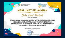 Maklumat Pelayanan Statistik Terpadu BPS Kota Palembang Tahun 2024